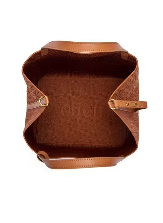 Chchmu CHCH New Fashionable Design Women's Large-capacity Tote Bag Brown - Image 4